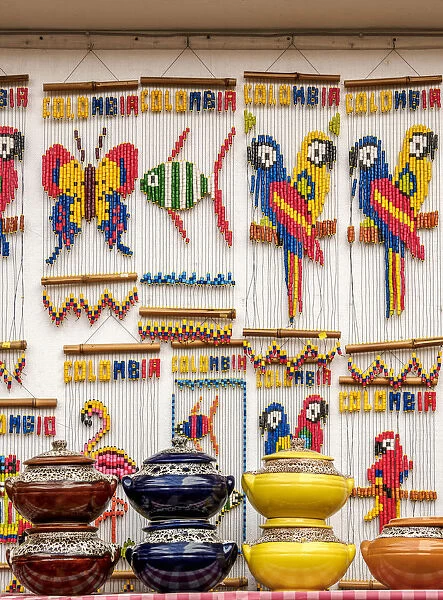 Handicrafts in Raquira, Boyaca Department, Colombia