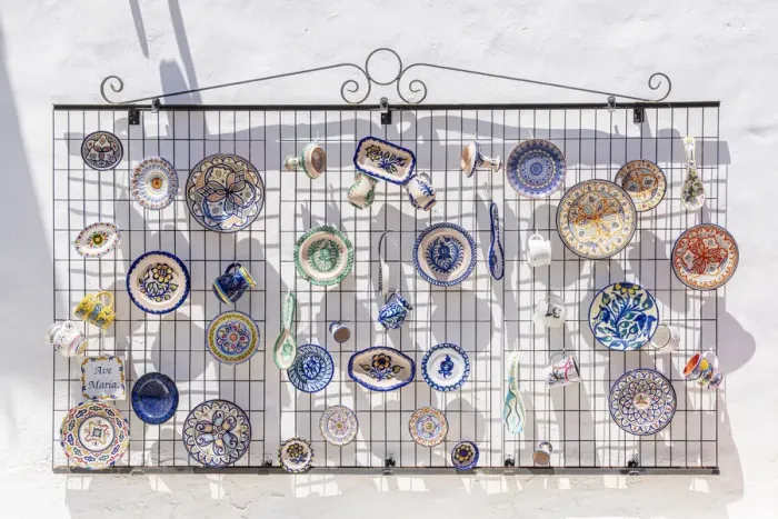 Framed Print : Handmade ceramics crafts souvenirs in Betancuria, Fuerteventura, Canary Islands, Spain
