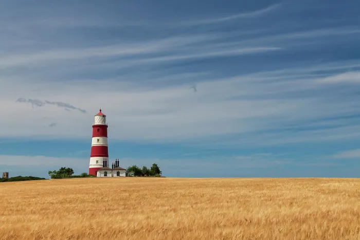 Framed Print : Happisburgh Lighthouse, Happisburgh, Norfolk, England