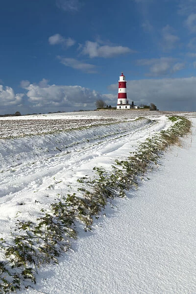 Happisburgh Lighthouse in Winter, Happisburgh, Norfolk, England