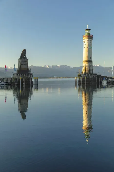 Framed Print : Harbor with Bavarian Lion and lighthouse, Lindau, Bodensee, Schwaben, Bayern, Germany Framed Print : Harbor with Bavarian Lion and lighthouse, Lindau, Bodensee, Schwaben, Bayern, Germany