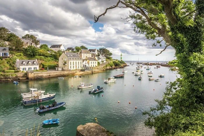 Framed Print : The harbor bay of Doelan, Clohars-Carnoet, Finistere, Brittany, France Framed Print : The harbor bay of Doelan, Clohars-Carnoet, Finistere, Brittany, France