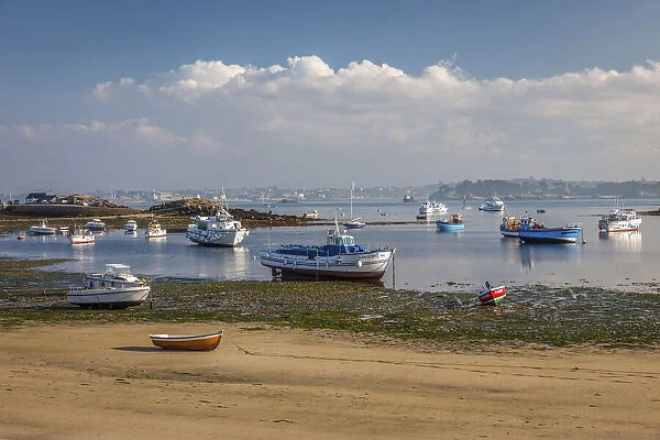 Harbor on the Ile de Batz, Finistere, Brittany, France