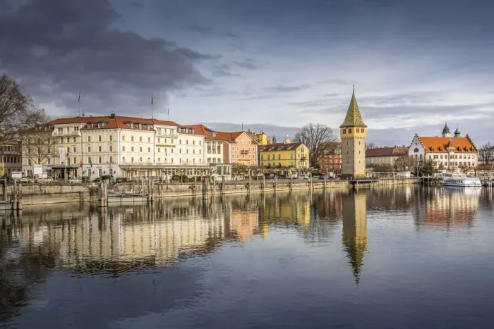 Framed Print : Harbor with Mangturm, Lindau on Lake Constance, Swabia, Bavaria, Germany Framed Print : Harbor with Mangturm, Lindau on Lake Constance, Swabia, Bavaria, Germany