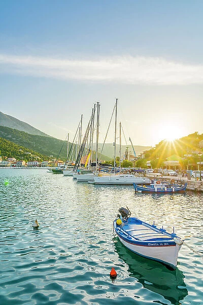 Harbour in Agia Efimia, Kefalonia, Ionian Islands, Greek Islands, Greece