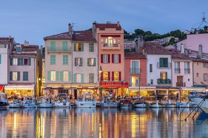 Framed Print : The Harbour at Cassis at Dusk, Cassis, Provence-Alpes-Cote d'Azur, France Framed Print : The Harbour at Cassis at Dusk, Cassis, Provence-Alpes-Cote d'Azur, France