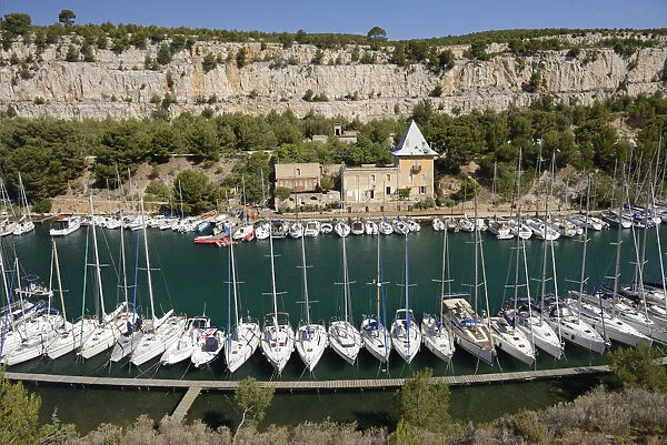 Harbour in Cassis, Provence Alpes Cote d Azur, Provence, France, Europe