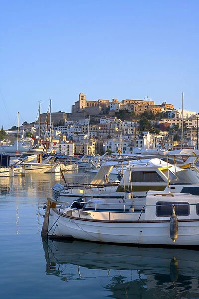 Harbour, Dalt Vila, Eivissa, Ibiza, the Balearic Islands, Spain