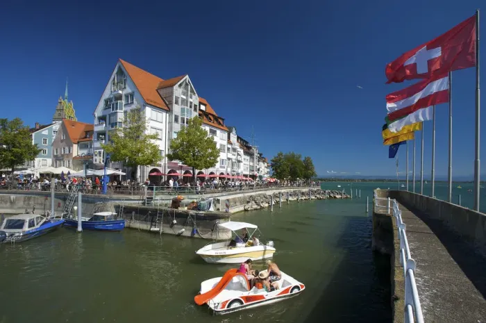 Framed Print : Harbour of Friedrichshafen, Lake Constance, Baden-Wuerttemberg, Germany Framed Print : Harbour of Friedrichshafen, Lake Constance, Baden-Wuerttemberg, Germany