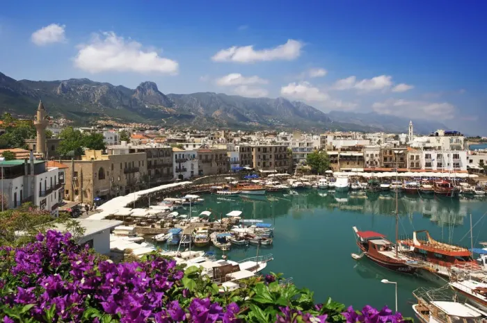 Framed Print : Harbour of Girne or Keryneia in North Cyprus Framed Print : Harbour of Girne or Keryneia in North Cyprus