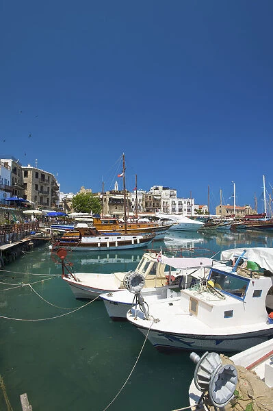 Harbour of Girne or Keryneia in North Cyprus