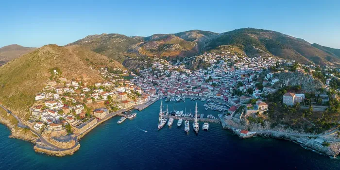 Framed Print : Harbour of Hydra Town, Hydra (Ydra), Saronic Islands, Greece Framed Print : Harbour of Hydra Town, Hydra (Ydra), Saronic Islands, Greece