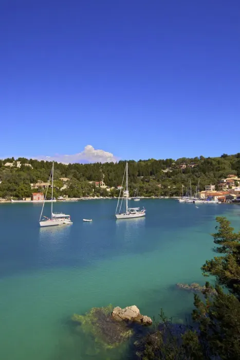 Framed Print : Harbour At Lakka, Paxos, The Ionian Islands, Greek Islands, Greece, Europe Framed Print : Harbour At Lakka, Paxos, The Ionian Islands, Greek Islands, Greece, Europe
