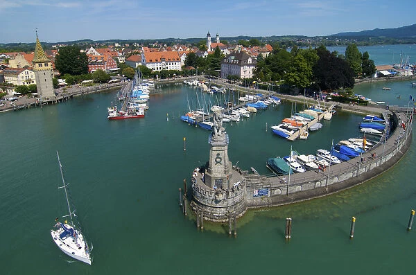 Harbour of Lindau, Lake Constance, Bavaria, Germany