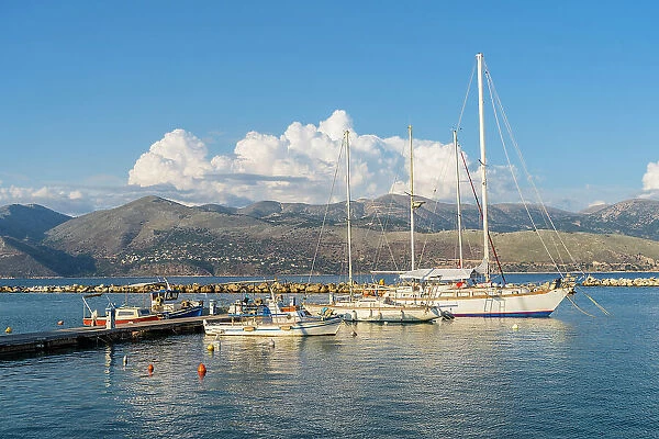 Harbour in Lixouri, Kefalonia, Ionian Islands, Greek Islands, Greece