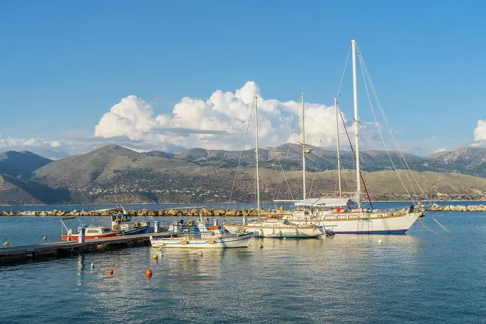 Framed Print : Harbour in Lixouri, Kefalonia, Ionian Islands, Greek Islands, Greece Framed Print : Harbour in Lixouri, Kefalonia, Ionian Islands, Greek Islands, Greece
