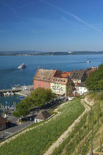 Harbour of Meersburg, Lake Constance, Baden-Wuerttemberg, Germany