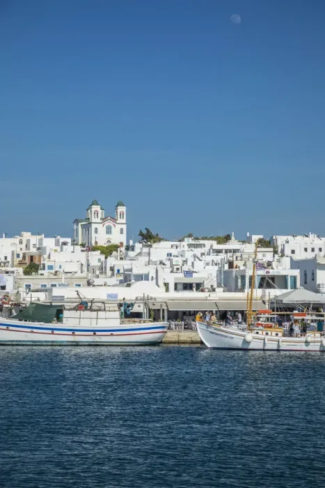 Framed Print : Harbour at Naousa, Paros, Cyclade Islands, Greece