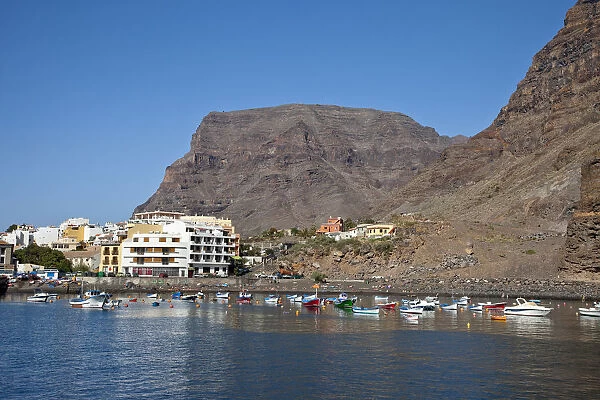 Harbour, Playa de Vueltas, Valle Gran Rey, La Gomera, Canary Islands, Spain