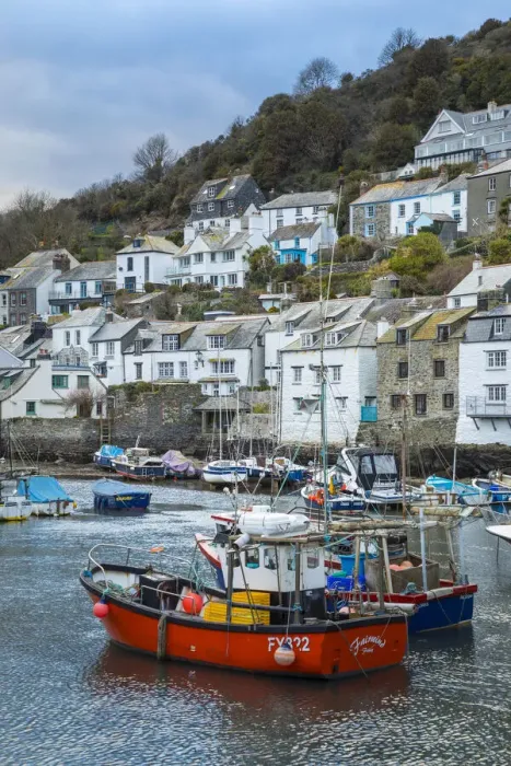 Framed Print : Harbour, Polperro, Cornwall, England, UK Framed Print : Harbour, Polperro, Cornwall, England, UK