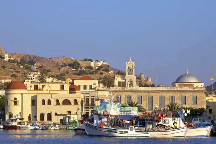 Framed Print : Harbour At Pothia, Kalymnos, Dodecanese, Greek Islands, Greece, Europe Framed Print : Harbour At Pothia, Kalymnos, Dodecanese, Greek Islands, Greece, Europe