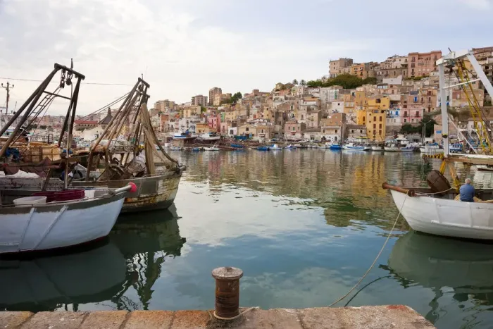 Framed Print : Harbour, Sciacca, Sicily, Italy Framed Print : Harbour, Sciacca, Sicily, Italy