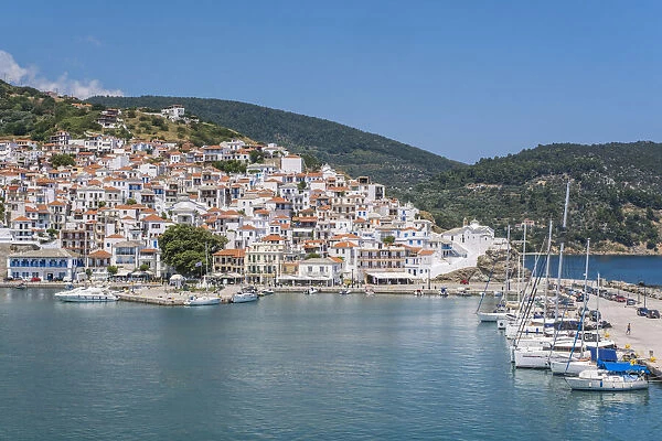 Harbour of Skopelos Town, Skopelos, Sporade Islands, Greece