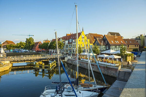 Harbour of Stralsund, Baltic Coast, Mecklenburg-Western Pomerania, Germany