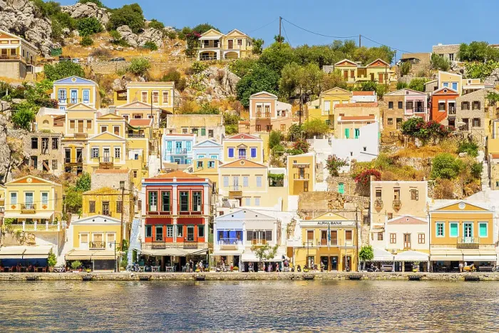 Framed Print : Harbour, Symi, Dodecanese Islands, Greece Framed Print : Harbour, Symi, Dodecanese Islands, Greece