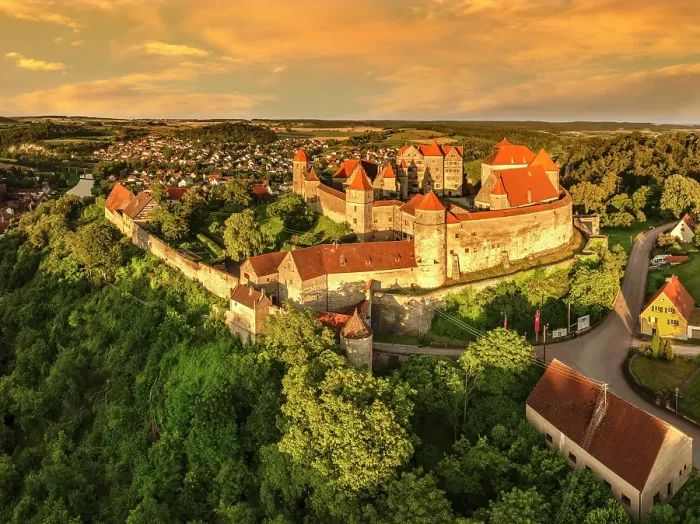 Framed Print : Harburg Castle, Harburg, Romantic Road, Swabia, Bavaria; Germany Framed Print : Harburg Castle, Harburg, Romantic Road, Swabia, Bavaria; Germany