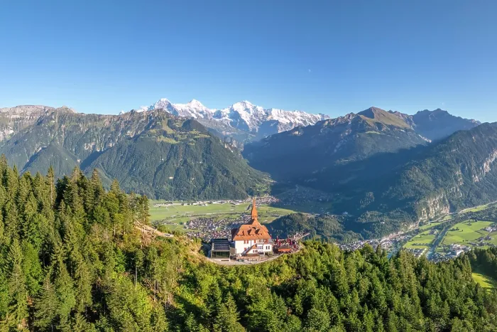 Framed Print : Harder Kulm, Interlaken, Berner Oberland, Switzerland Framed Print : Harder Kulm, Interlaken, Berner Oberland, Switzerland