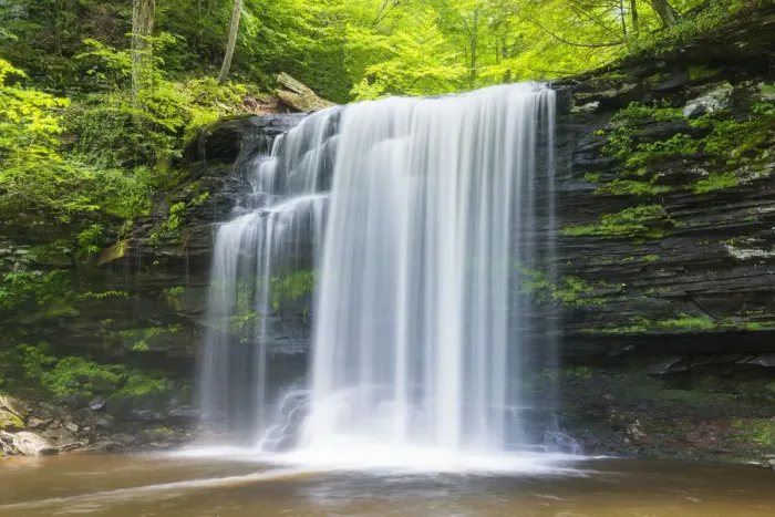Framed Print : Harrison Wrights Falls, Ricketts Glen State Park, Sullivan County, Pennsylvania, USA