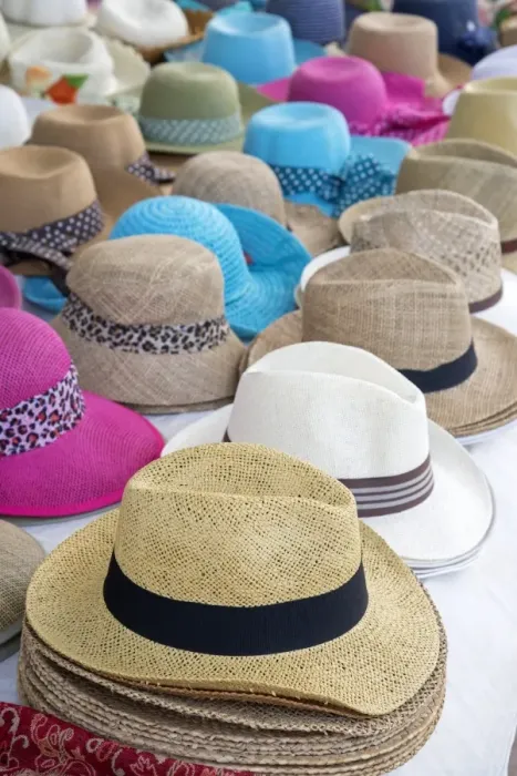 Framed Print : Hats, Cefalu, Sicily, Italy, Europe