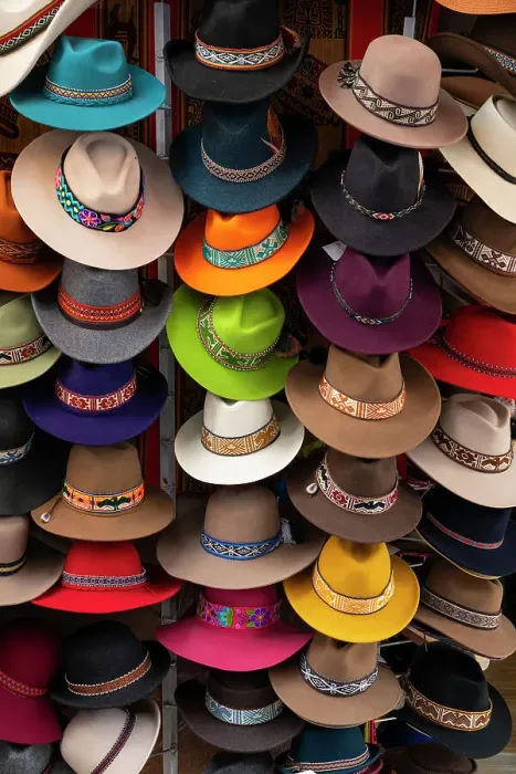 Framed Print : Hats on display in shop, UNESCO, Pisac, Sacred Valley, Urubamba Province, Cusco Region, Peru Framed Print : Hats on display in shop, UNESCO, Pisac, Sacred Valley, Urubamba Province, Cusco Region, Peru