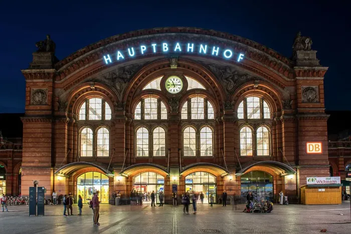Framed Print : Hauptbahnhof (central train station), Bremen City, Bremen, Germany Framed Print : Hauptbahnhof (central train station), Bremen City, Bremen, Germany