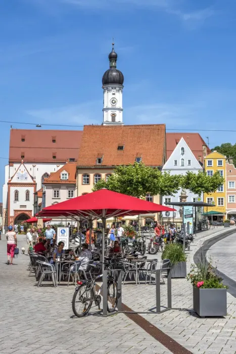Framed Print : Hauptplatz square, Landsberg am Lech, Bavaria, Germany Framed Print : Hauptplatz square, Landsberg am Lech, Bavaria, Germany
