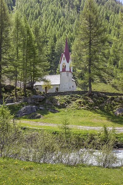 Heilig-Geist Church in Kasern, Rear Ahrntal, South Tyrol, Italy