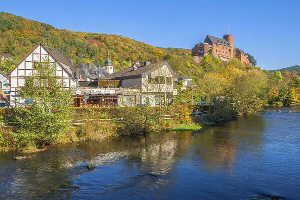 Heimbach castle, Rur valley, Eifel, North Rhine-Westphalia, Germany