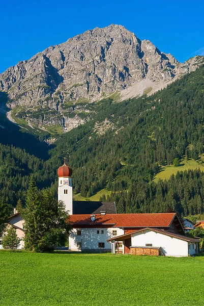 Heiterwang with Thaneller mountain, Tyrol, Austria