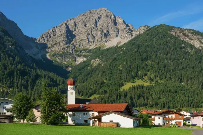 Framed Print : Heiterwang with Thaneller mountain, Tyrol, Austria Framed Print : Heiterwang with Thaneller mountain, Tyrol, Austria