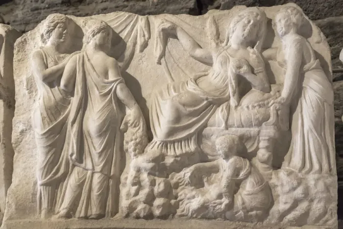 Framed Print : Hellenistic sculpture in archaeology museum, Pamukkale, Hierapolis, Denizli Province Framed Print : Hellenistic sculpture in archaeology museum, Pamukkale, Hierapolis, Denizli Province