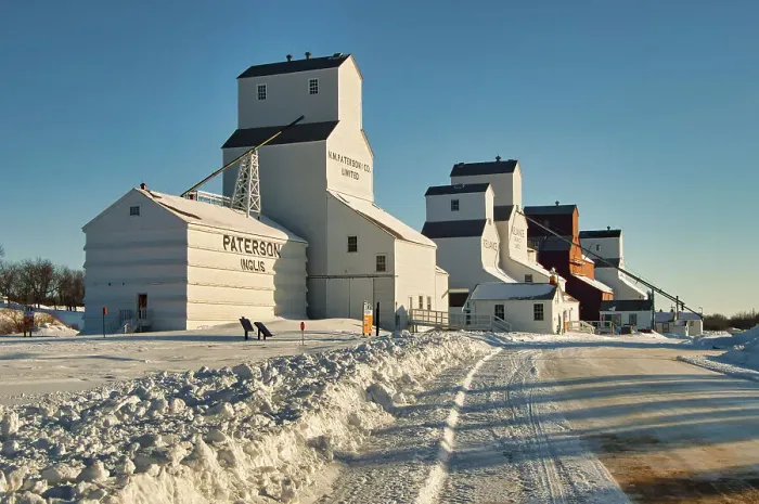 Framed Print : Heritage grain elevators Inglis, Manitoba, Canada Framed Print : Heritage grain elevators Inglis, Manitoba, Canada