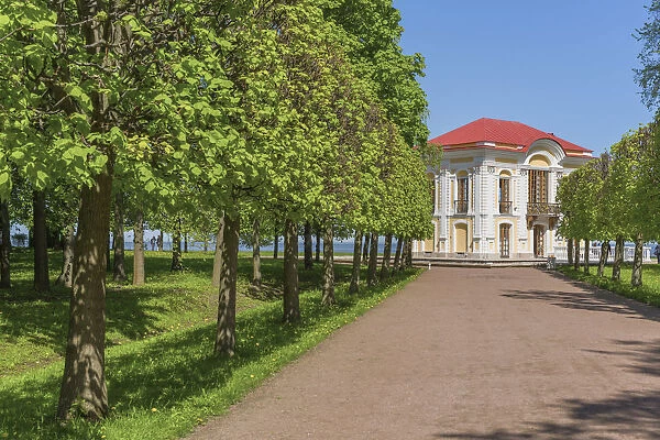 The Hermitage Pavilion in the Lower Gardens, Peterhof, Saint Petersburg, Russia