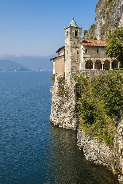 Hermitage of Santa Caterina del Sasso, Lake Maggiore, Lombardy, Italy