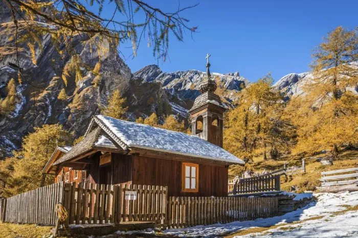 Framed Print : Herz Jesu chapel on the alp Joergnalm in Koednitztal, Kals am Grossglockner, East Tyrol, Austria