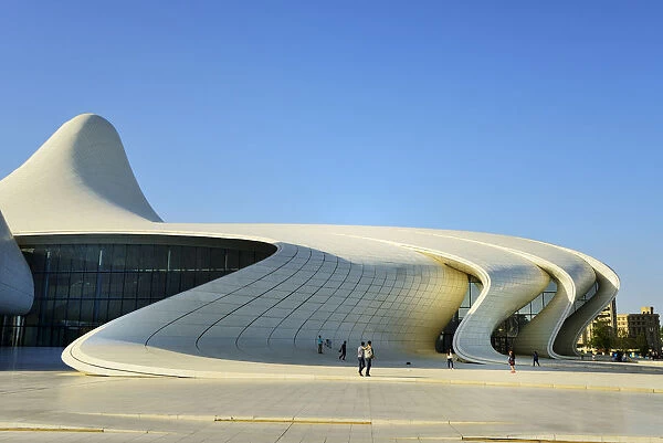 Heydar Aliyev Cultural Center, designed by Iraqi-British architect Zaha Hadid
