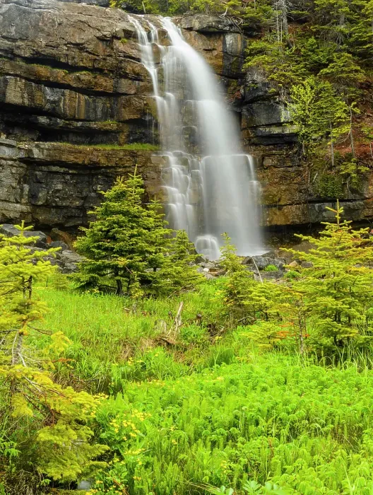 Framed Print : Hidden Falls, Sheaves Cove, Newfoundland and Labrador NL, Canada