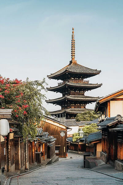 Higashiyama District and Yasaka Pagoda in Hokanji Temple, Kyoto, Japan