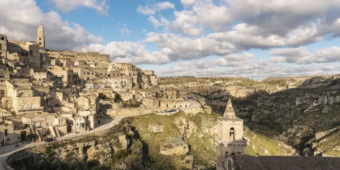 Framed Print : High angle view of the Sassi quarter and the Murgia Park. Matera, Basilicata region Framed Print : High angle view of the Sassi quarter and the Murgia Park. Matera, Basilicata region