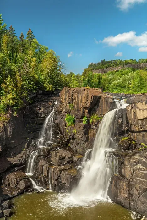 Framed Print : High Falls on the Pigeon River along the Canada and USA border with Ontario and Minnesota, Ontario, Canada Framed Print : High Falls on the Pigeon River along the Canada and USA border with Ontario and Minnesota, Ontario, Canada